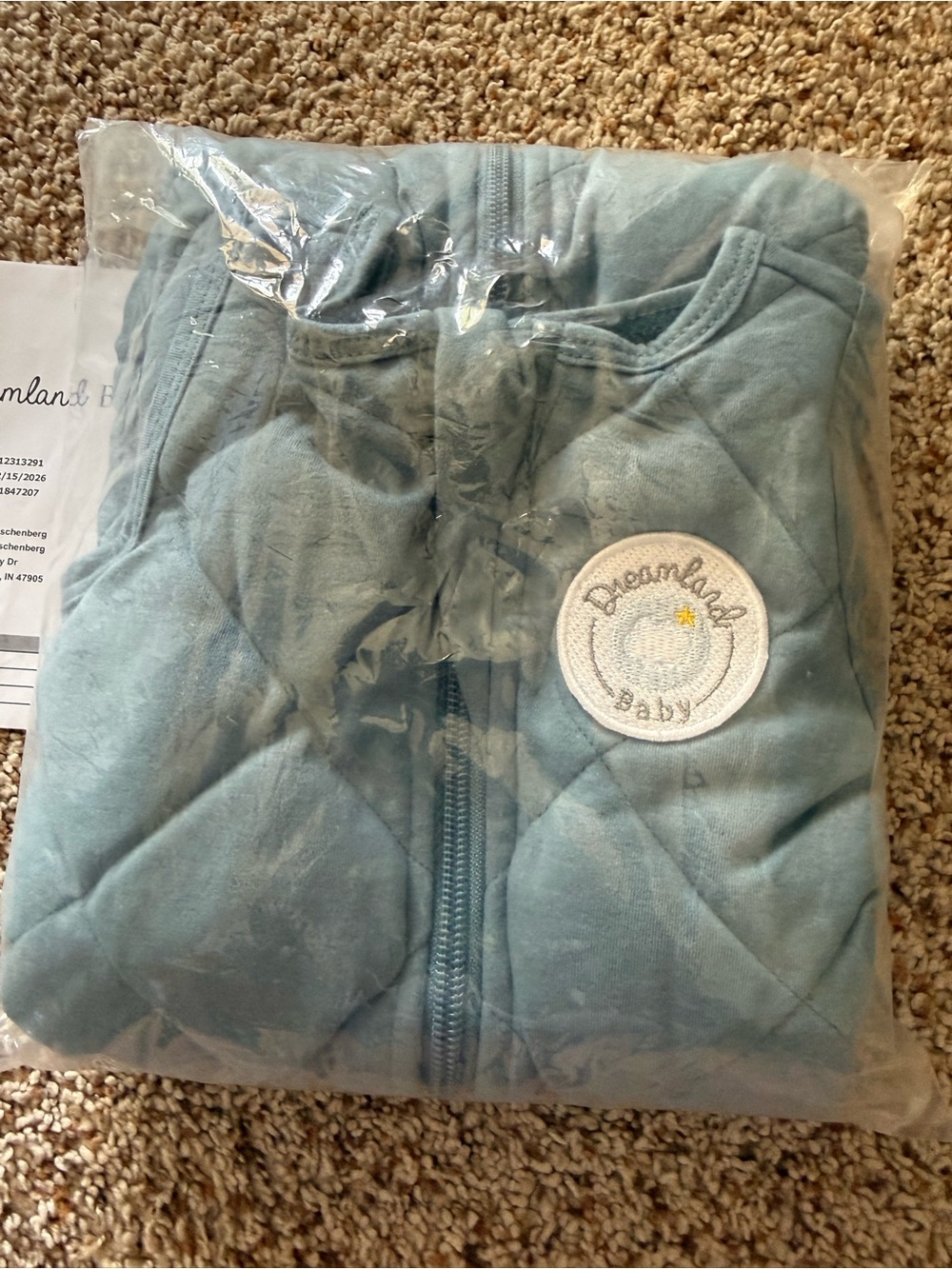 Dreamland Baby Quilted Sleep Sack - Light Blue